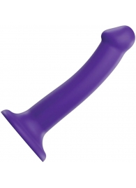 Фиолетовый фаллоимитатор-насадка Strap-On-Me Dildo Dual Density size M - 18 см. - Strap-on-me - купить с доставкой в Благовещенске