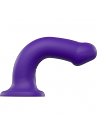 Фиолетовый фаллоимитатор-насадка Strap-On-Me Dildo Dual Density size L - 19 см. - Strap-on-me - купить с доставкой в Благовещенске