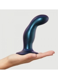 Темно-синяя насадка Strap-On-Me Dildo Plug Snaky size M - Strap-on-me - купить с доставкой в Благовещенске