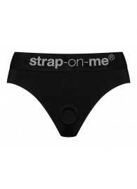 Черные трусики для насадок Heroine Lingerie Harness - size L - Strap-on-me - купить с доставкой в Благовещенске