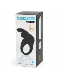 Черное эрекционное виброкольцо Happy Rabbit Rechargeable Rabbit Cock Ring - Happy Rabbit - в Благовещенске купить с доставкой