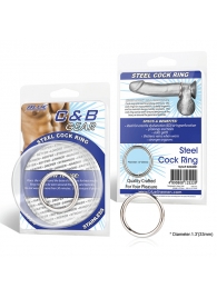 Стальное эрекционное кольцо STEEL COCK RING - 3.5 см. - BlueLine - в Благовещенске купить с доставкой