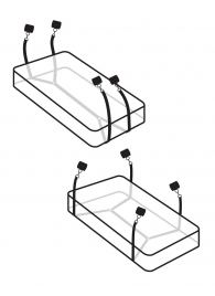 Фиксаторы для кровати WRAPAROUND MATTRESS RESTRAIN - Pipedream - купить с доставкой в Благовещенске