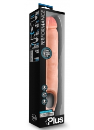 Телесная насадка-удлинитель 11.5 Inch Silicone Cock Sheath Penis Extender - 29,2 см. - Blush Novelties - в Благовещенске купить с доставкой