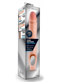 Телесная насадка на пенис 10 Inch Cock Sheath Extender - 25 см. - Blush Novelties - в Благовещенске купить с доставкой