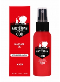 Стимулирующее массажное масло CBD from Amsterdam Massage Oil - 50 мл. - Shots Media BV - купить с доставкой в Благовещенске