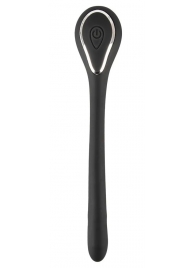 Черный гибкий уретральный стимулятор с вибрацией Vibrating Bendable Dilator - 13,5 см. - Orion - купить с доставкой в Благовещенске