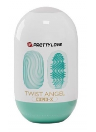 Бирюзовый мастурбатор-яйцо Twist Angel - Baile - в Благовещенске купить с доставкой