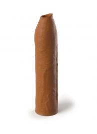 Кофейная насадка-удлинитель Uncut Silicone Penis Enhancer - 17,8 см. - Pipedream - в Благовещенске купить с доставкой