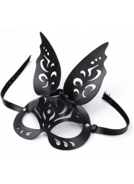 Черная ажурная маска  Зайка  с ушками - Crazy Handmade - купить с доставкой в Благовещенске