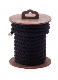 Черная хлопковая веревка для бондажа на катушке - 5 м. - Crazy Handmade - купить с доставкой в Благовещенске