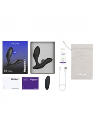 Черный анальный вибратор We-Vibe Vector+ - We-vibe - в Благовещенске купить с доставкой