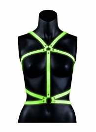 Портупея Body Harness с неоновым эффектом - размер L-XL - Shots Media BV - купить с доставкой в Благовещенске