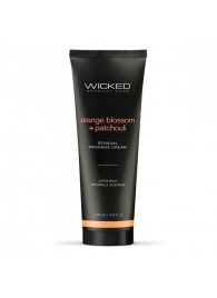 Массажный легкий крем WICKED Orange Blossom plus Patchouli - 120 мл. - Wicked - купить с доставкой в Благовещенске