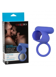 Синее эрекционное виброкольцо Silicone Rechargeable Endless Desires Enhancer - California Exotic Novelties - в Благовещенске купить с доставкой