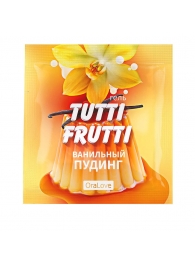 Пробник гель-смазки Tutti-frutti со вкусом ванильного пудинга - 4 гр. - Биоритм - купить с доставкой в Благовещенске