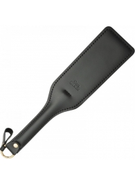 Черная кожаная шлепалка SitaBlack - 30 см. - Sitabella - купить с доставкой в Благовещенске
