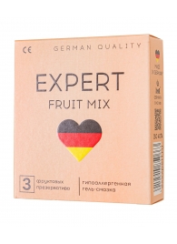 Ароматизированные презервативы EXPERT Fruit Mix - 3 шт. - Expert - купить с доставкой в Благовещенске