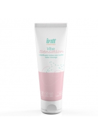 Лубрикант на водной основе Vibe Sensation с клубничным вкусом и легким вибрирующим эффектом - 50 гр. - INTT - купить с доставкой в Благовещенске