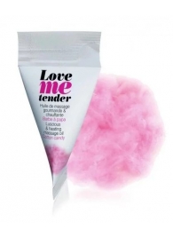 Съедобное согревающее массажное масло Love Me Tender Cotton Candy с ароматом сладкой ваты - 10 мл. - Love to Love - купить с доставкой в Благовещенске