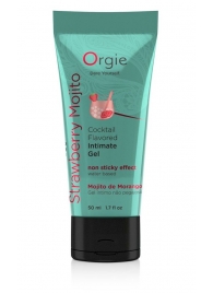 Съедобный интимный гель Orgie Lube Tube Cocktail Strawberry Mojito - 50 мл. - ORGIE - купить с доставкой в Благовещенске