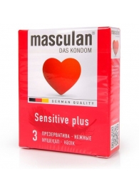 Презервативы Masculan Sensitive plus - 3 шт. - Masculan - купить с доставкой в Благовещенске