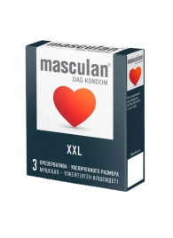 Презервативы увеличенного размера Masculan XXL - 3 шт. - Masculan - купить с доставкой в Благовещенске