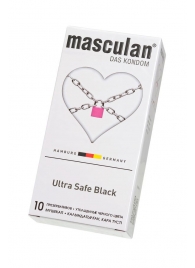 Ультрапрочные презервативы Masculan Ultra Safe Black - 10 шт. - Masculan - купить с доставкой в Благовещенске