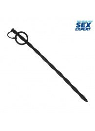 Черный стимулятор уретры Sex Expert - Sex Expert - купить с доставкой в Благовещенске