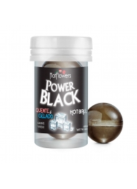 Интимный гель Power Black Hot Ball с охлаждающе-разогревающим эффектом (2 шарика по 3 гр.) - HotFlowers - купить с доставкой в Благовещенске