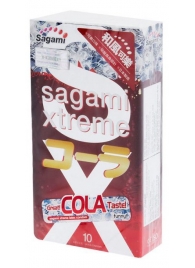 Ароматизированные презервативы Sagami Xtreme COLA - 10 шт. - Sagami - купить с доставкой в Благовещенске