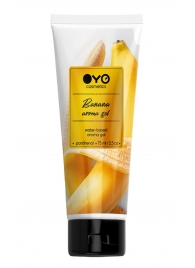 Лубрикант на водной основе OYO Aroma Gel Banana с ароматом банана - 75 мл. - OYO - купить с доставкой в Благовещенске