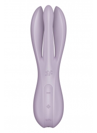 Сиреневый клиторальный вибромассажер Threesome 2 - Satisfyer