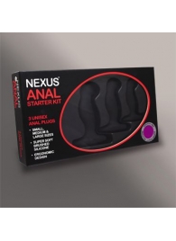 Набор из 3 массажеров простаты чёрного цвета NEXUS ANAL STARTER KIT - Nexus Range - в Благовещенске купить с доставкой