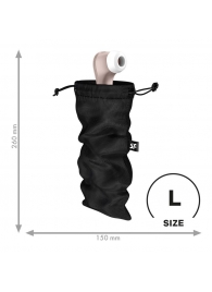 Черный мешочек для хранения игрушек Treasure Bag L - Satisfyer - купить с доставкой в Благовещенске