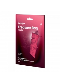 Розовый мешочек для хранения игрушек Treasure Bag XL - Satisfyer - купить с доставкой в Благовещенске