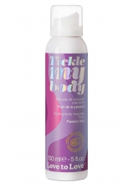 Массажная хрустящая пенка Tickle my body с ароматом маракуйи - 150 мл. - Love to Love - купить с доставкой в Благовещенске