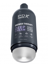 Мастурбатор в бутылке Shower Therapy Deep Cream - Pipedream - в Благовещенске купить с доставкой