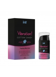 Жидкий вибратор Vibration Cotton Candy с ароматом сахарной ваты - 15 мл. - INTT - купить с доставкой в Благовещенске