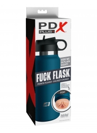 Мастурбатор-вагина в синей колбе F*ck Flask - Pipedream - в Благовещенске купить с доставкой