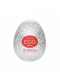 Мастурбатор-яйцо Keith Haring EGG PARTY - Tenga - в Благовещенске купить с доставкой