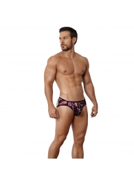 Черные принтованные трусы-джоки Natura Jockstrap - Clever Masculine Underwear купить с доставкой