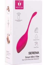 Красный многофункциональный вибромассажер Realov Serena Smart Mini Vibe - Realov