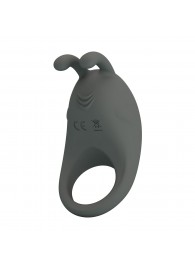 Серое эрекционное кольцо с вибрацией Master Ring - Baile - в Благовещенске купить с доставкой