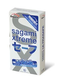 Презервативы Sagami Xtreme Ultrasafe с двойным количеством смазки - 10 шт. - Sagami - купить с доставкой в Благовещенске