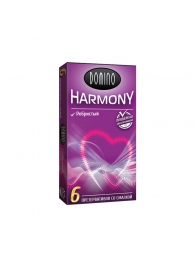 Презервативы с рёбрышками Domino Harmony - 6 шт. - Domino - купить с доставкой в Благовещенске