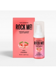 Жидкий вибратор Nuei Rock Me! с ароматом клубники - 20 мл. - Nuei cosmetics - купить с доставкой в Благовещенске