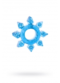 Голубая гелевая насадка-звезда - Toyfa Basic - в Благовещенске купить с доставкой