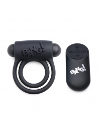 Черное эрекционное виброкольцо 28X Remote Control Vibrating Cock Ring   Bullet - XR Brands - в Благовещенске купить с доставкой