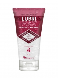 Интимный гель-смазка на водной основе Lubrimax Magic Cherry - 75 мл. - ИнтелБИО - купить с доставкой в Благовещенске